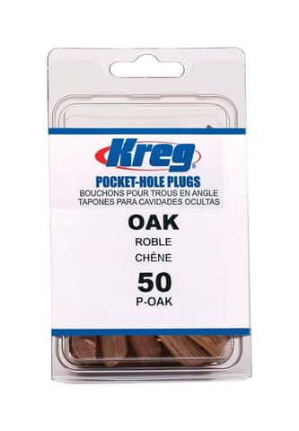 Kreg Round Pine Pocket-Hole Plug 0.375 in. D X 1.875 in. L 50 pk Brown Kreg Round Pine Pocket-Hole Plug 0.375 in. D X 1.875 in. L 50 pk Brown