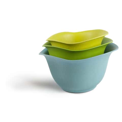 OXO Plastic Good Grips 3-Piece Mixing Bowl Set - Assorted Colors,  Blue/Green/Yellow