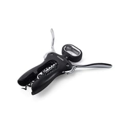 Houdini Black Stainless Steel Wing Corkscrew