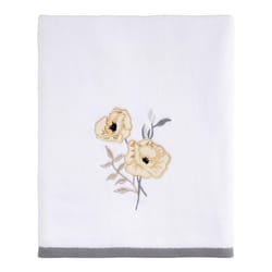 Avanti Linens Marielle White Cotton Floral Bath Towel 1 pc