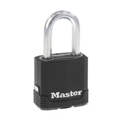 Master Lock Magnum 1-7/8 in. W Steel Dual Ball Bearing Locking Covered Padlock