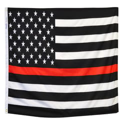 Annin Thin Red Line Flag 3 ft. W X 5 ft. L