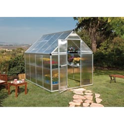 Canopia by Palram Mythos Silver 72.8 in. W X 97.2 in. D X 81.9 in. H Walk-In Greenhouse