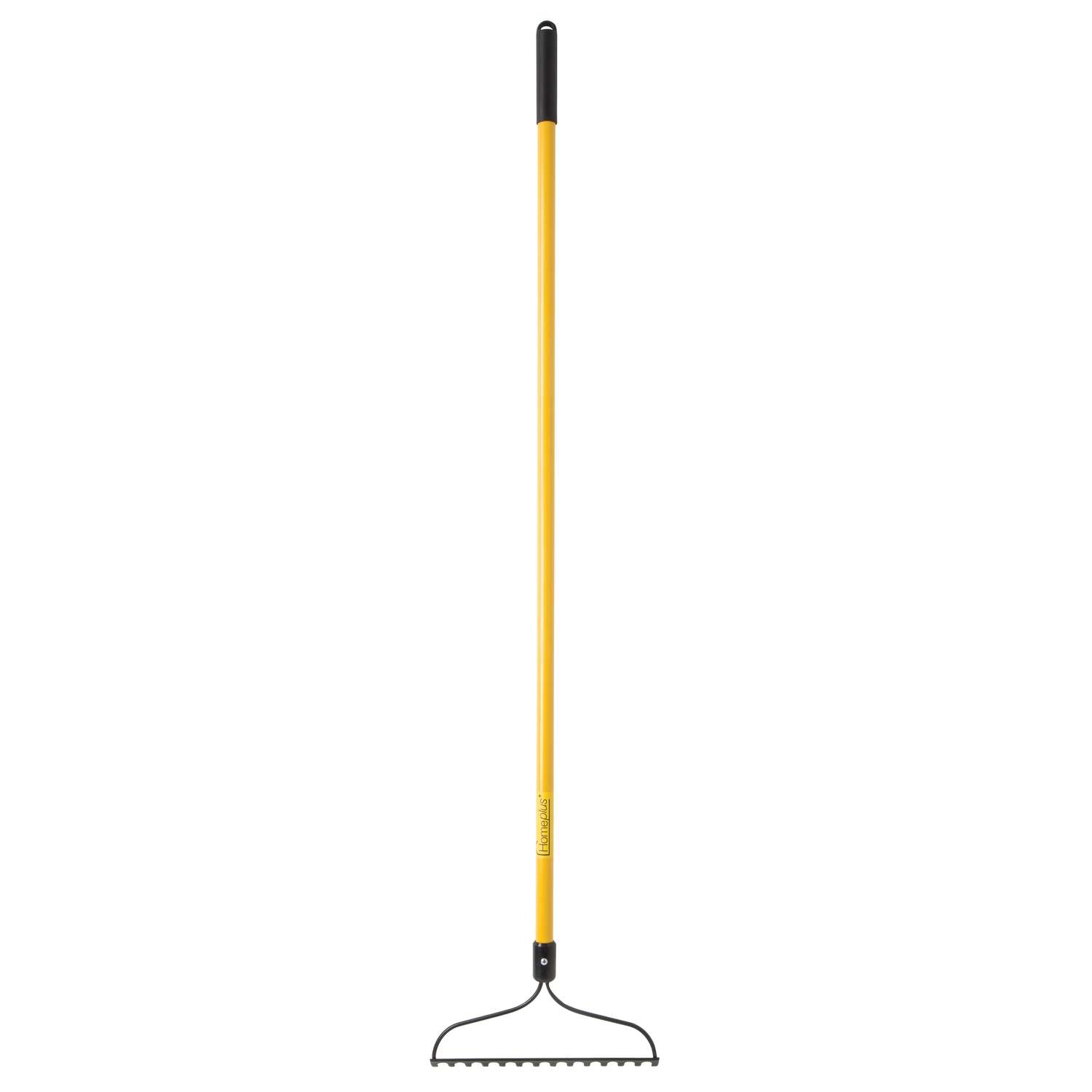 Home Plus 61 in. L x 14 in. W Steel Bow Rake Fiberglass Handle Ace