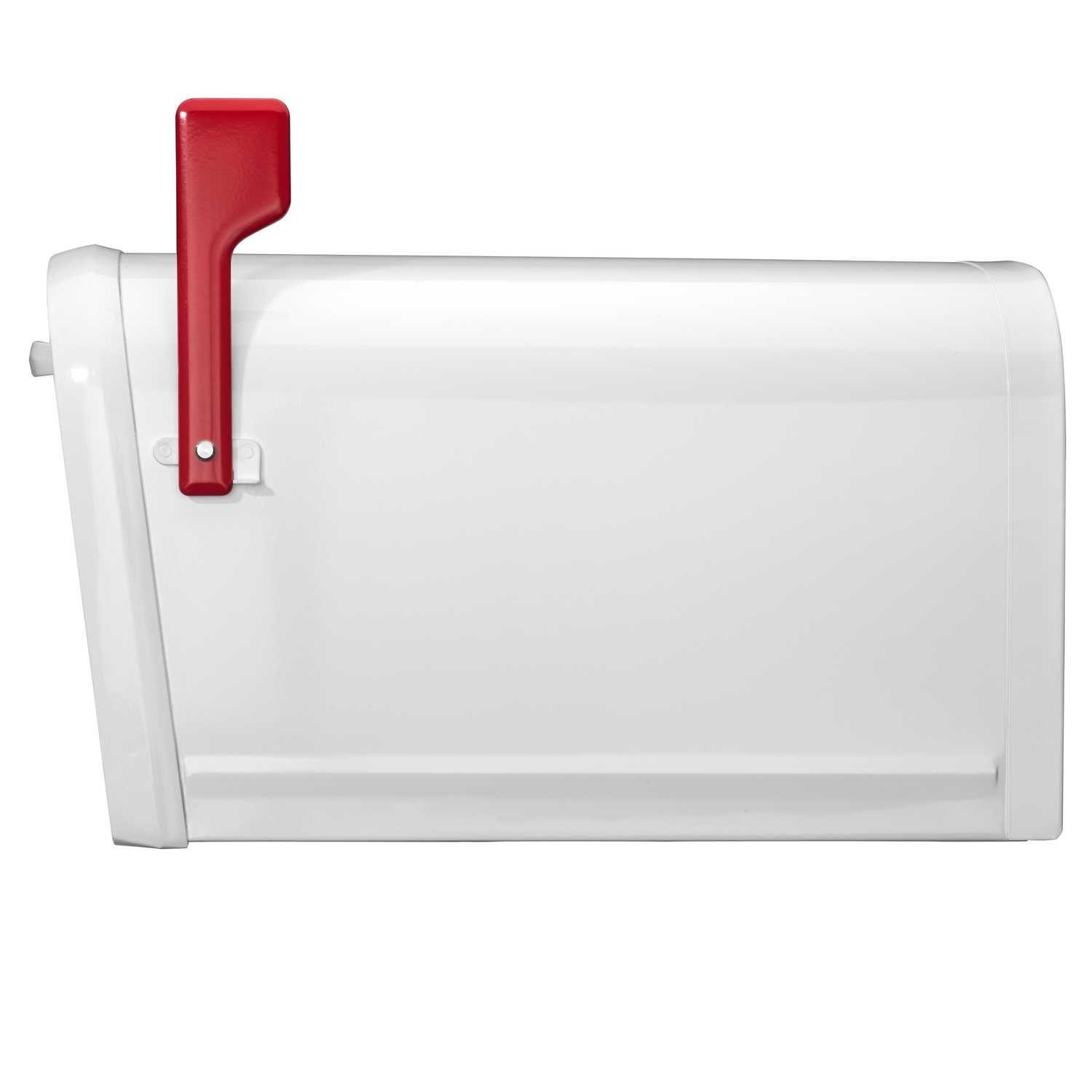 Architectural Mailboxes Oasis Galvanized Steel Post Mounted White