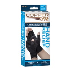Copper Fit Compression Gloves Nylon/Spandex 1 pair