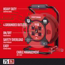 Craftsman 100 ft. L PVC Cord Reel