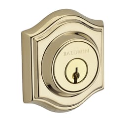 Baldwin Reserve Polished Brass Brass Single Cylinder Deadbolt