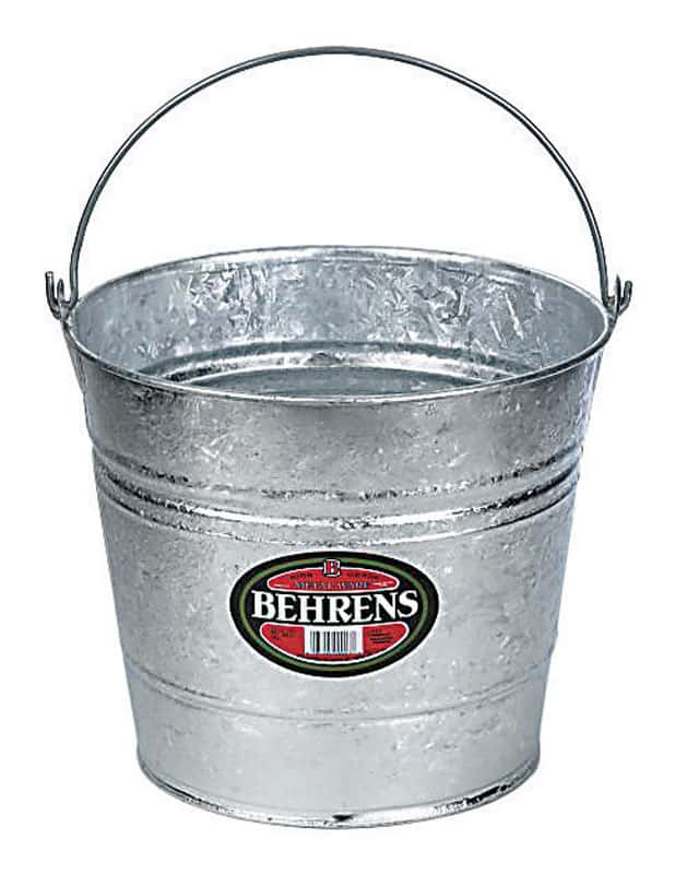Behrens Hot Dipped 14 qt Galvanized Pail Gray Ace Hardware