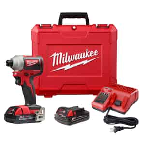 Milwaukee  M18  18 volt Cordless  Brushless  Compact Impact Driver  Kit  1600 in-lb 