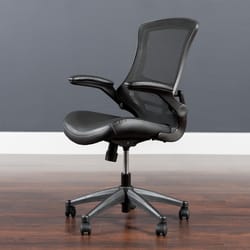 Flash Furniture Black Leather Task Chair