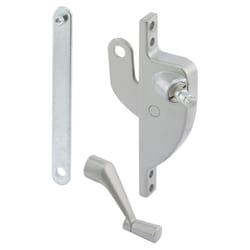 Prime-Line Silver Cast Metal Right Jalousie Operator w/Crank For Daryl Windows