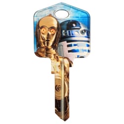 HILLMAN Star Wars Droids House/Padlock Universal Key Blank KW1/10 Single