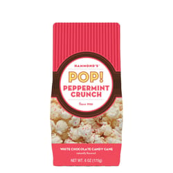 Hammond's Candies Christmas White Chocolate Peppermint Popcorn 6 oz Bagged