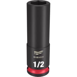 Milwaukee Shockwave 1/2 in. X 3/8 in. drive SAE 6 Point Deep Impact Socket 1 pc