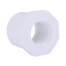 Charlotte Pipe Schedule 40 1-1/4 in. Spigot X 3/4 in. D FPT PVC Reducing Bushing 1 pk