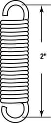 Prime-Line 2 in. L X 7/16 in. D Extension Spring 2 pk