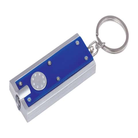 Hillman 1 in. D Plastic Assorted LED Light/Split Ring Key Chain Hillman 1 in. D Plastic Assorted LED Light/Split Ring Key Chain