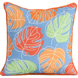 Jordan Manufacturing Multicolored Polyester Throw Pillow 4 in. H X 16 in. W X 16 in. L