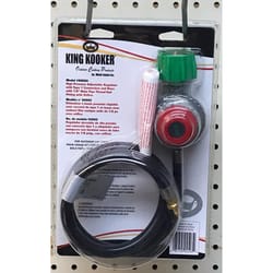 King Kooker Thermoplastic Male Regulator and LP Hose 30 in. L X 2.5 in. W