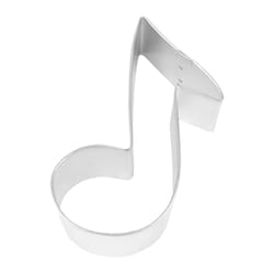 R&M International Corp International Corp 3 in. W X 4 in. L Music Note Cookie Cutter Silver