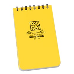 Rite in the Rain 3 in. W X 5 in. L Top-Spiral Yellow Notebook