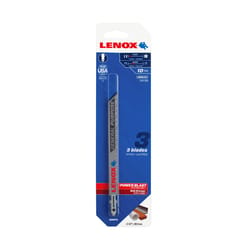 Lenox 5-1/4 in. Bi-Metal T-Shank General Purpose Jig Saw Blade 10 TPI 3 pk