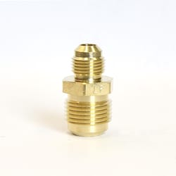 ATC 5/8 in. Flare X 3/8 in. D Flare Yellow Brass Union