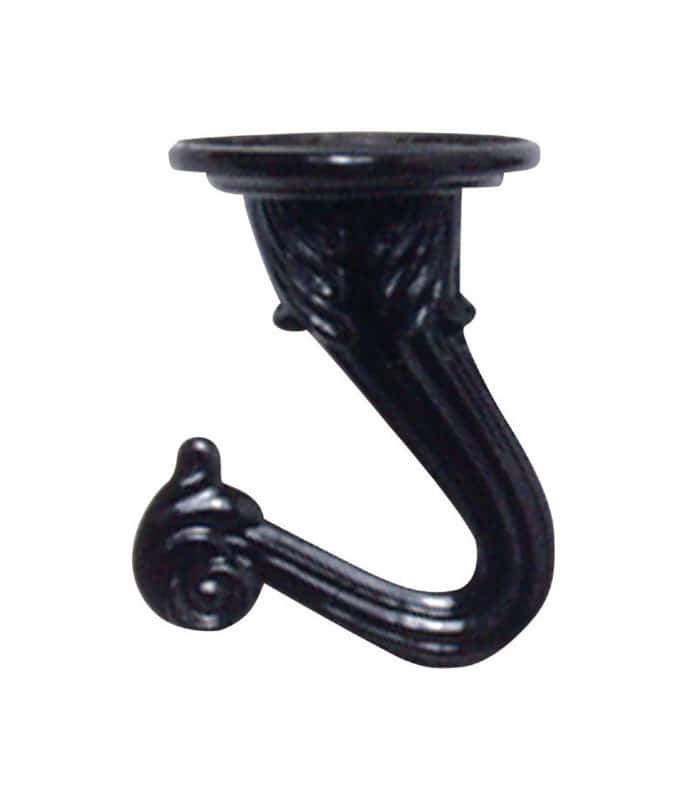 Panacea Black Steel 11/2 in. H Sturdy Swag Hook 2 pk Ace Hardware