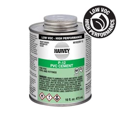 Oatey Clear Cement For PVC 16 oz