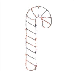 Celebrations LED Red/White Candy Cane Silhouette 15 in. Hanging Decor