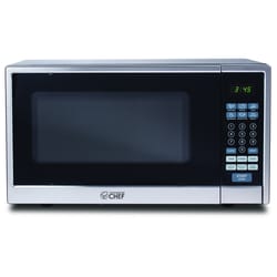 Commercial Chef 1.1 cu ft Black/Silver Microwave 1000 W