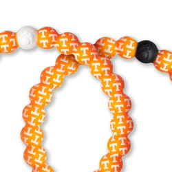 Lokai Tennessee Unisex Tennessee Round Orange Bracelet Silicone Water Resistant Size 6.5