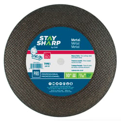 Stay Sharp 10 in. D X 5/8 in. Metal Cutting Wheel 1 pc