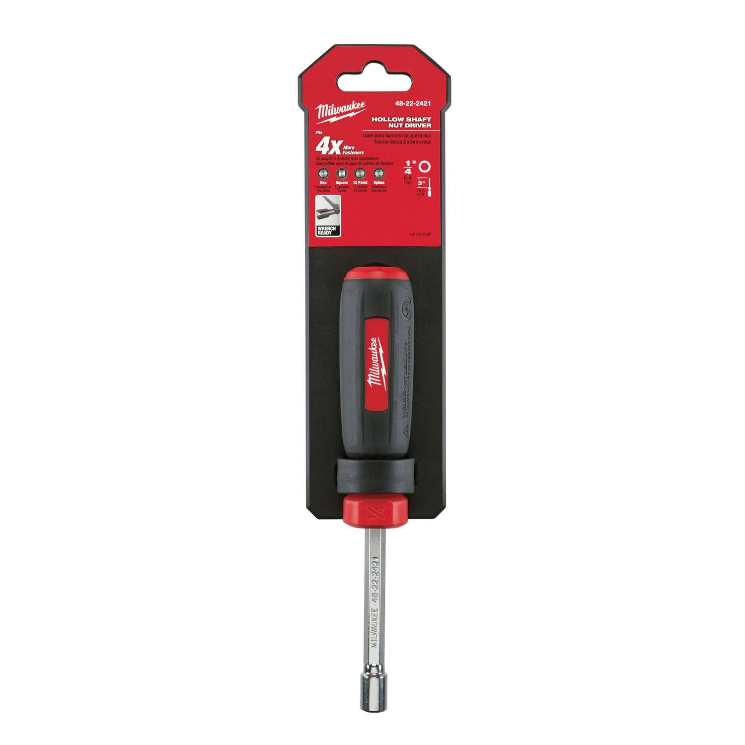 Hollow Shaft SAE Nut Driver Set for sale online Milwaukee 4 Pc 