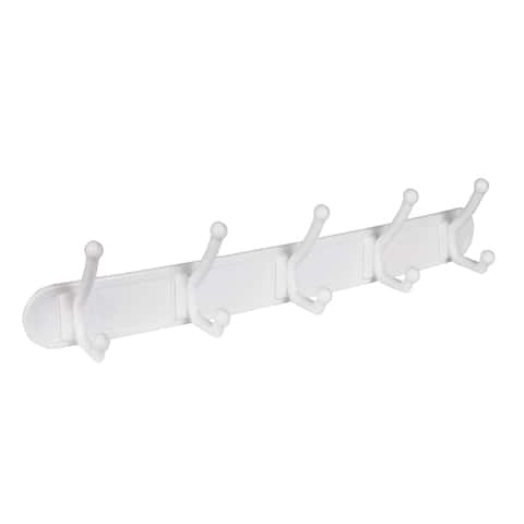 White 1616 Plastic Hooks for Wall Hanging Holder (1pc , 3 Hooks