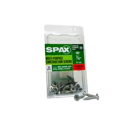 SPAX Multi-Material No. 8 Label X 3/4 in. L Unidrive Flat Head Serrated Construction Screws