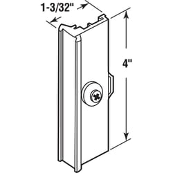 Prime-Line Black Aluminum Window Latch 1.1 in. W X 4 in. L 1 pk