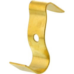 HILLMAN Brass-Plated Gold Small Molding Hook 1 lb 4 pk