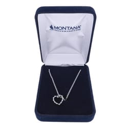 Montana Silversmiths Women's Hanging on a Heartstring Heart Silver Necklace Brass Water Resistant