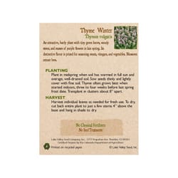 Lake Valley Seed Herb Seeds