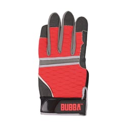 Bubba XL Neoprene Red Fishing Gloves