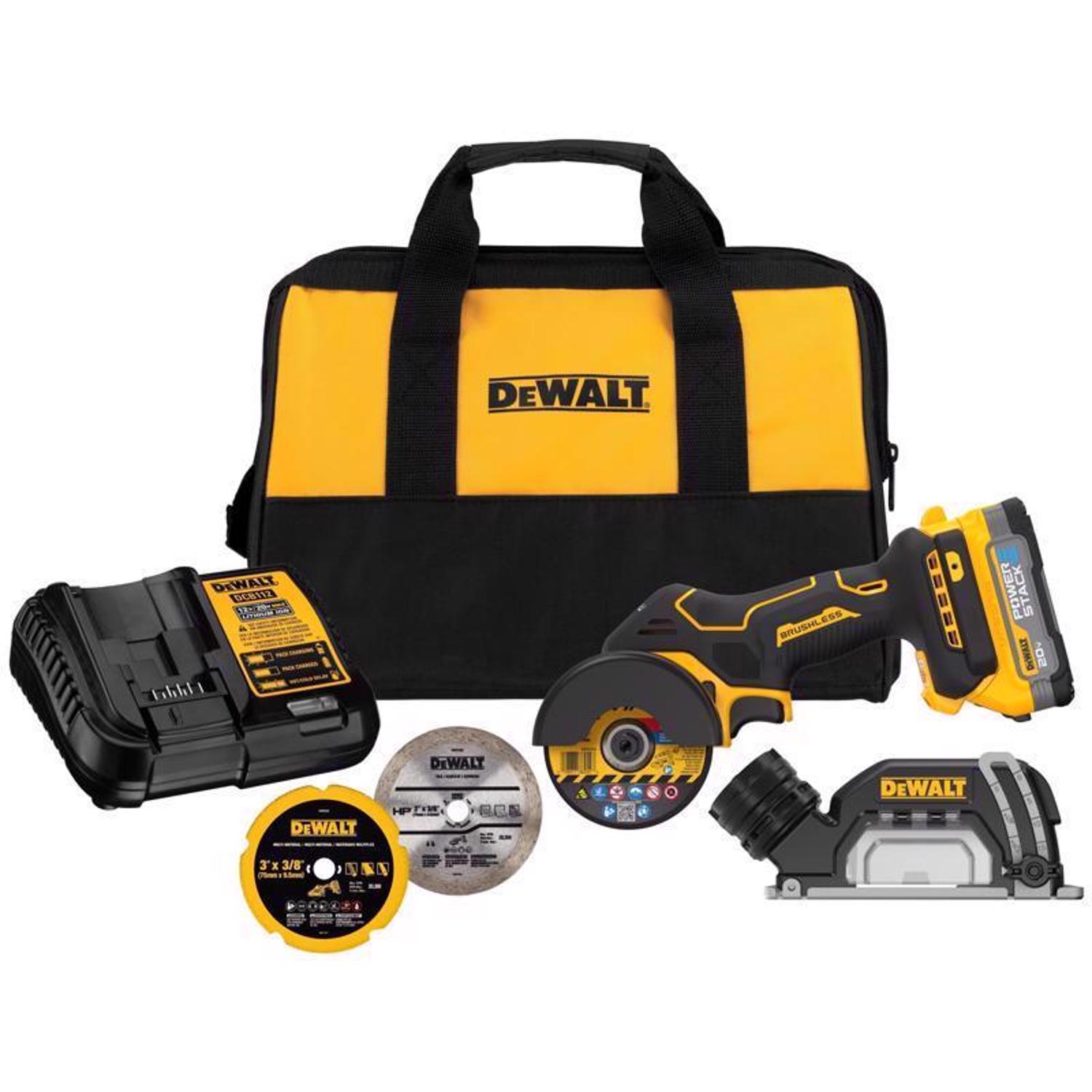 Photos - Power Saw DeWALT 20V MAX 3 in. Cordless Brushless Cut-Off Saw Kit (Battery & Charger 