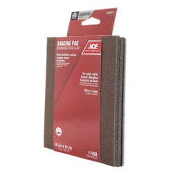 Ace 5-1/2 in. L X 4-1/2 in. W X 1/4 in. 60/120/180 Grit Assorted Sanding Sponge