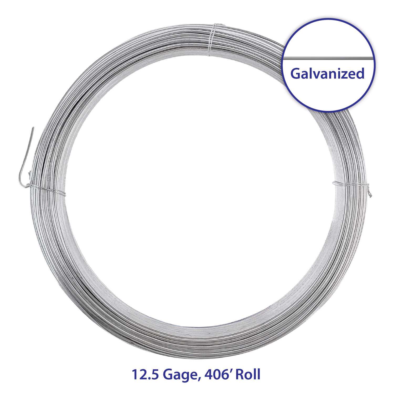 American Posts 406 ft. L Galvanized Steel 12.5 Ga. Wire American Posts 406 ft. L Galvanized Steel 12.5 Ga. Wire
