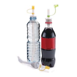 Jokari Green/Yellow BPA Free Bottle Straw Cap