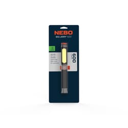 NEBO Big Larry 600 lm Black/Gray LED Work Light Flashlight 18650 Battery