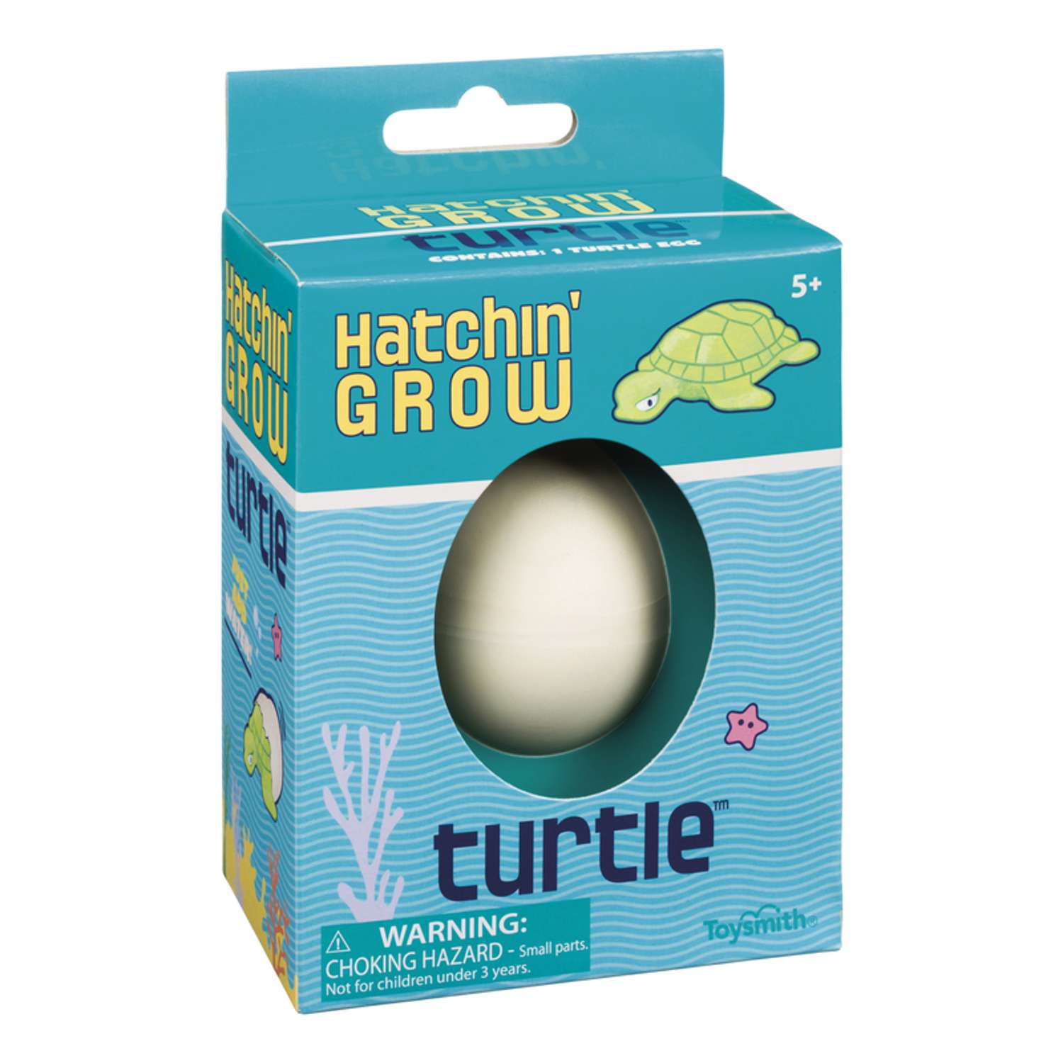 Toysmith Hatchin Grow Turtle Green/White