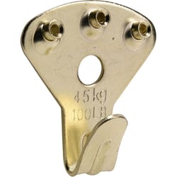 HILLMAN Brass-Plated Gold Classic Picture Hanging Set 10 lb 32 pk