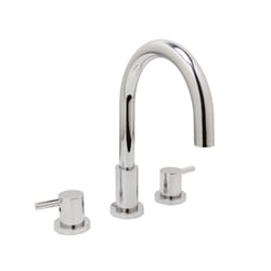 Huntington Brass Euro Chrome Modern Widespread Bathroom Sink Faucet 8 in.